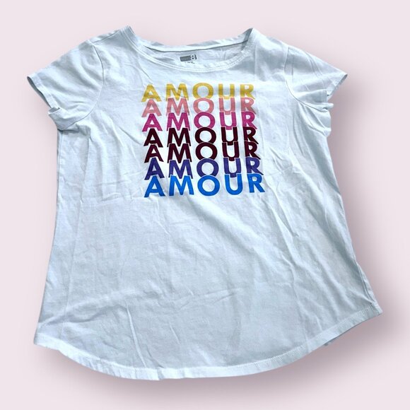 Crazy 8 Girls Amore Tee size XL 14 - Picture 1 of 2